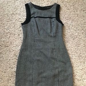 The Limited Black and White Plaid Dress